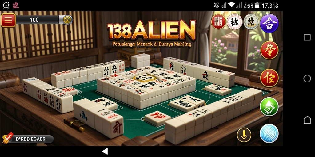 Tampilan gameplay Mahjong yang menarik dan penuh warna.
