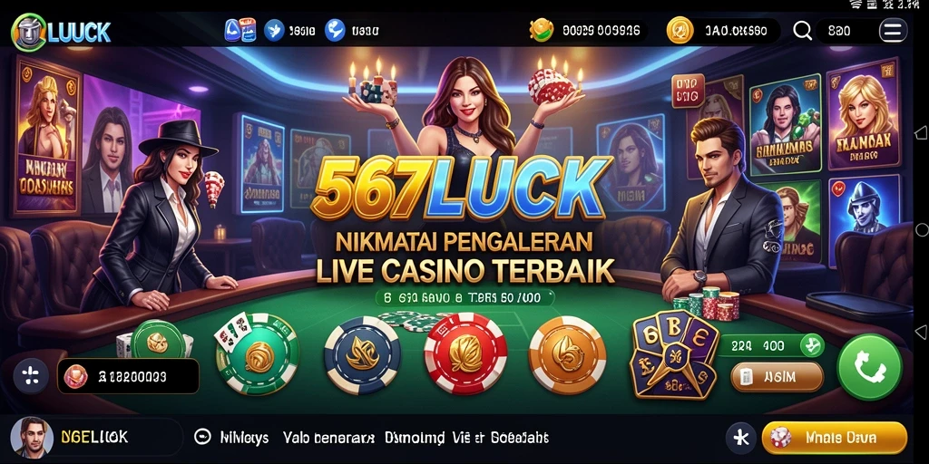 Gameplay menarik di Live Casino 567LUCK dengan dealer profesional.