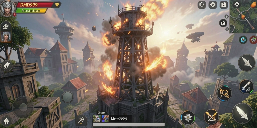 Tampilan gameplay DMD999 yang menegangkan dan penuh strategi.