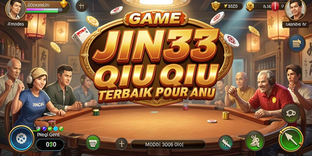 Tampilan menarik dari gameplay QiuQiu JIN33.