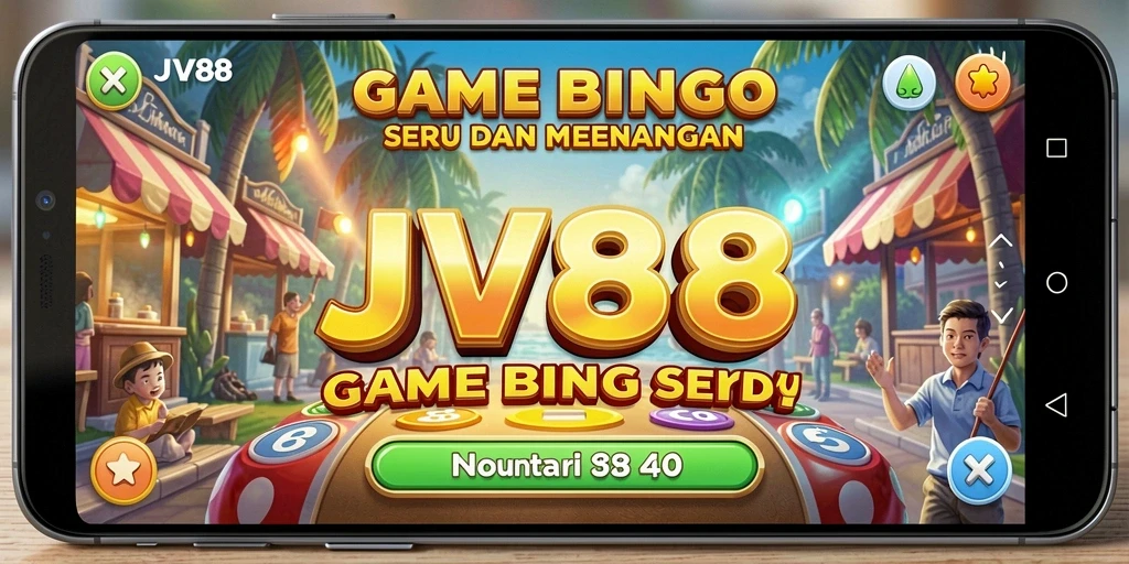 Tampilan gameplay seru dalam game Bingo JV88.