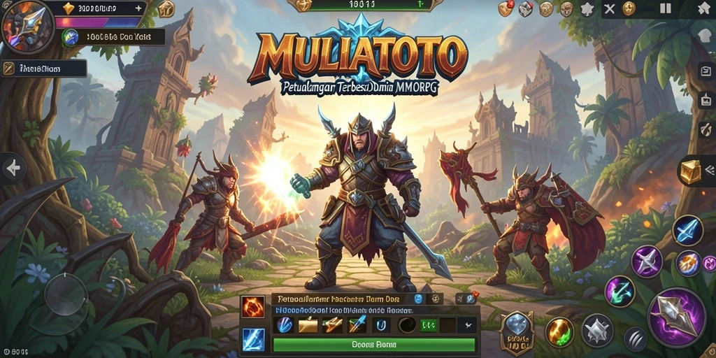 Screenshot gameplay <strong>MULIATOTO</strong> menunjukkan aksi pertempuran yang mendebarkan.