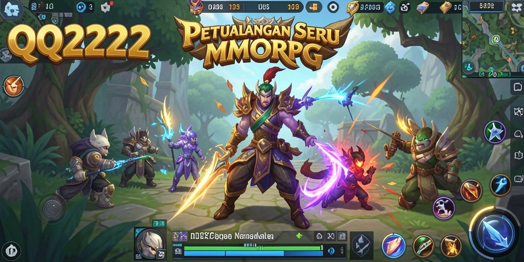 Tampilan gameplay MMORPG yang memukau di QQ222.