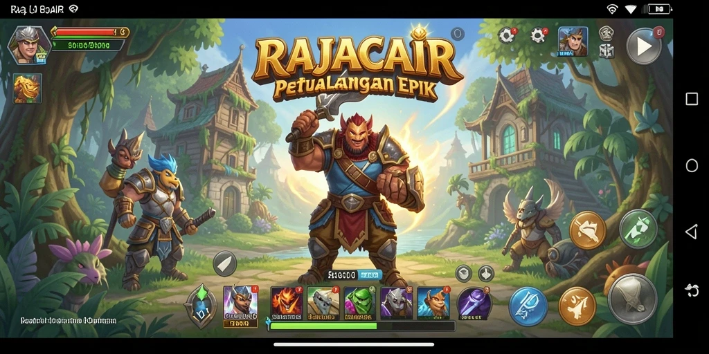 Tampilan aksi seru dalam gameplay RAJACAIR yang mendebarkan.