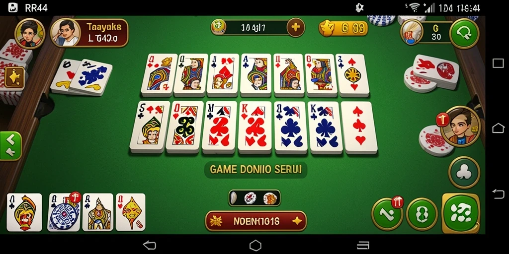Gameplay seru dari RR44 dalam permainan Domino.