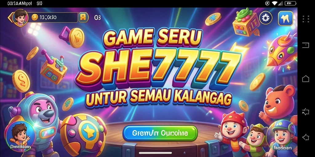 Screenshot menunjukkan gameplay dinamis dan grafis menarik dari SHE777.