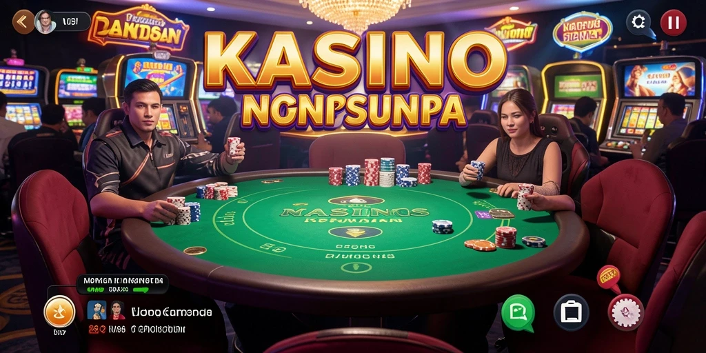 Tampilan gameplay memukau dari V07 saat bermain Kasino.